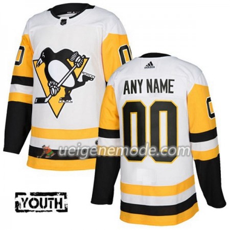 Kinder Eishockey Pittsburgh Penguins Custom Adidas 2017-2018 Weiß Authentic